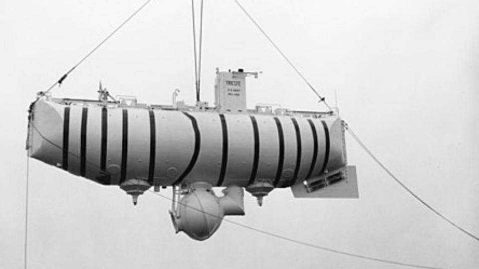 瑞士設計、義大利製造的深海潛水艇「的里雅斯特號」（Trieste）。（圖／翻攝自 維基百科）
