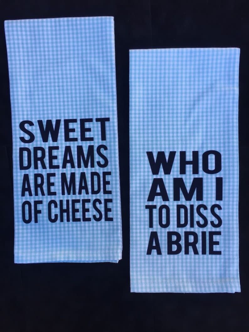 25) Cheese Lover Hand Towels