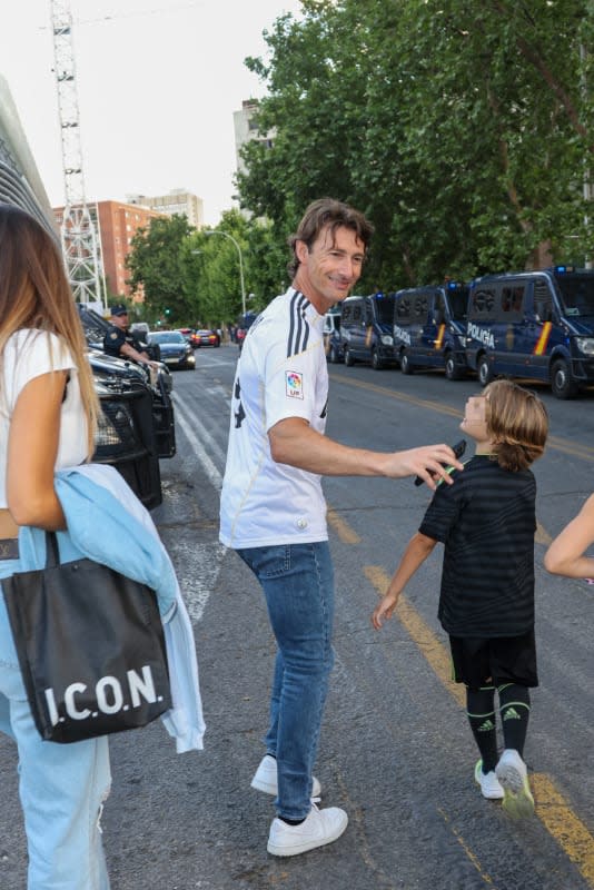 Juan Carlos Ferrero llega al Santiago Bernabéu