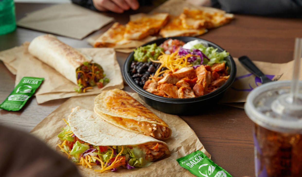 Taco Bell’s new Cantina Chicken Menu. (Courtesy Taco Bell)