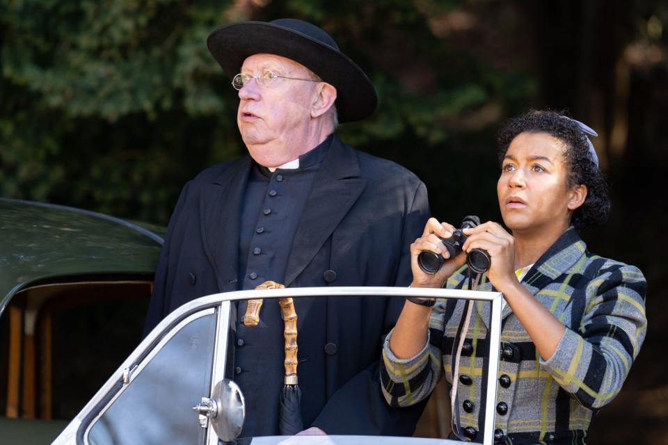 mark williams as father brown, ruby may martinwood as brenda palmer, father brown