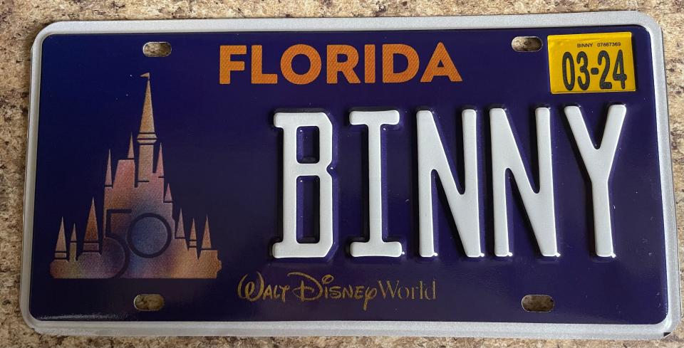 Binny license plate