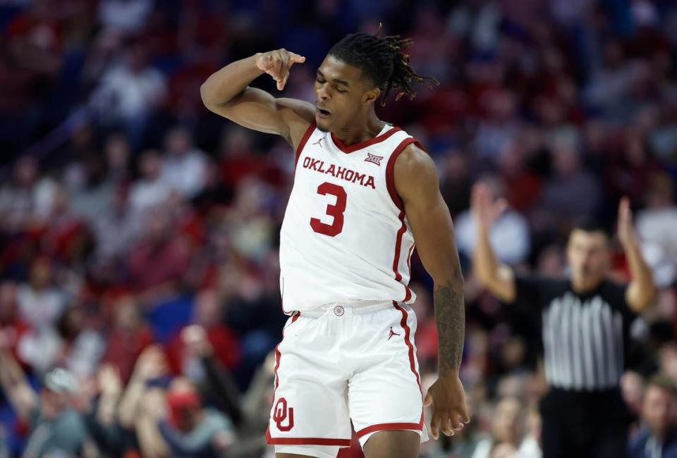 Otega Oweh averaged 11.4 points, 3.8 rebounds and 1.5 steals per game for Oklahoma last season.