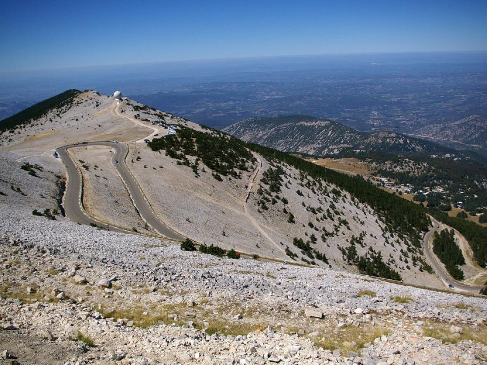 Reaching the top of Mount Ventoux requires battling 10 per cent inclines (Unsplash)