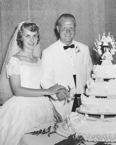 <p>Jack Nicklaus/Instagram</p> Jack Nicklaus and wife Barbara wedding photo