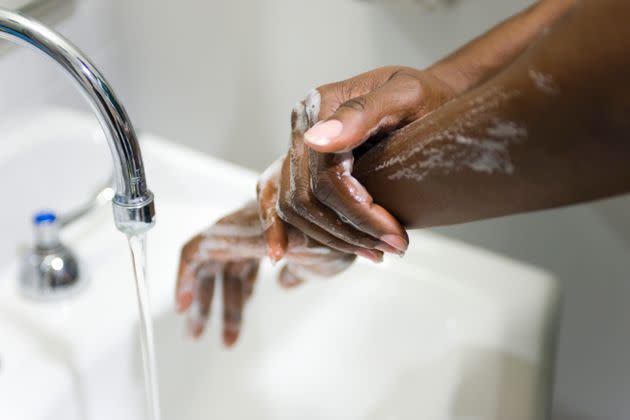 Hand sanitizer does not always kill the germs that cause norovirus. Instead, hand-washing is the best way to stop it from spreading.