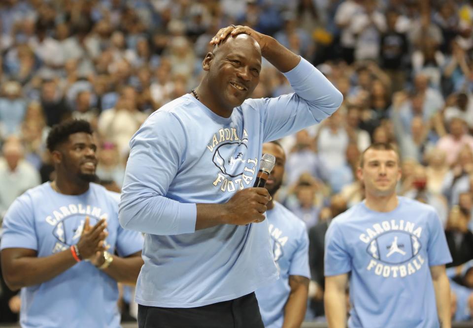 <p>Michael Jordan won the NCAA Championship with North Carolina in 1982</p> (Getty Images)