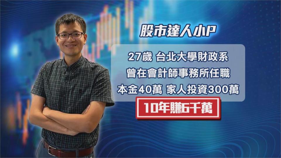 27歲少年股神！財政系畢業、十年股齡　賺進6千多萬