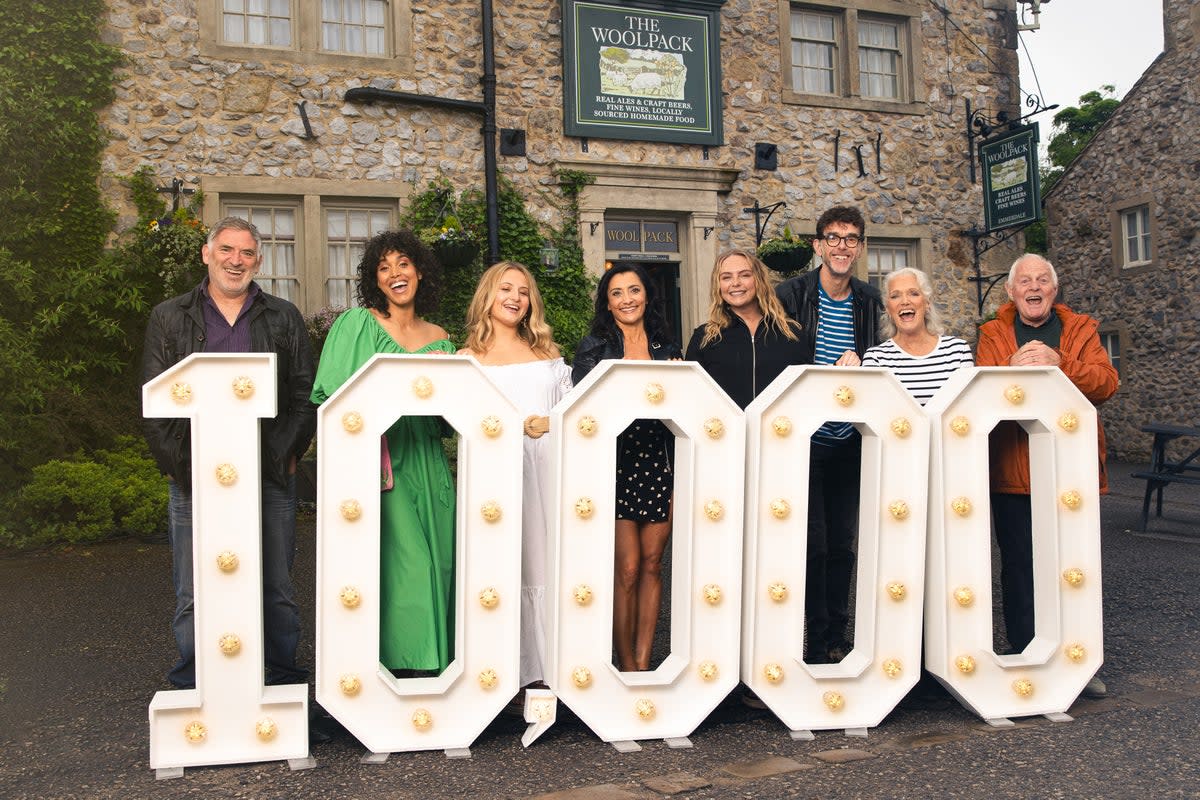 Emmerdale cast gather to mark its 10,000th episode  (ITV)