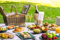 <p><strong>Best for:</strong> Afternoon tea outside </p><p><strong>What: </strong>Could a dining experience be better than eating afternoon tea al fresco in a park (when it's not raining, of course)? Nothing, particularly if the park is St James’s Park, opposite Buckingham Palace and the gourmet picnic is made for you by the lovely staff at Conrad St Jame’s Hotel. </p><p>It couldn’t be simpler: book online, pick up your amazing hamper from reception of the hotel’s Blue Boar Restaurant, stroll across the road to the park, pick a spot in the autumn sunshine, shake open the rug (thoughtfully provided), and tuck into dainty salmon sandwiches, homemade scotch eggs, cured meats and delicious cakes.</p><p> And if it rains? No drama, they’ll serve it to you in the restaurant. </p><p><strong>How much:</strong> From £26pp</p><p><a class="link " href="https://www.blueboarlondon.com/afternoon-tea/" rel="nofollow noopener" target="_blank" data-ylk="slk:BOOK NOW;elm:context_link;itc:0;sec:content-canvas">BOOK NOW</a></p>