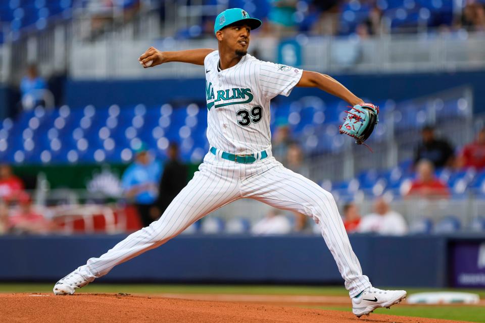 The youngest player in the majors, Eury Perez made his MLB debut on Friday for the Marlins, just 27 days after turning 20.