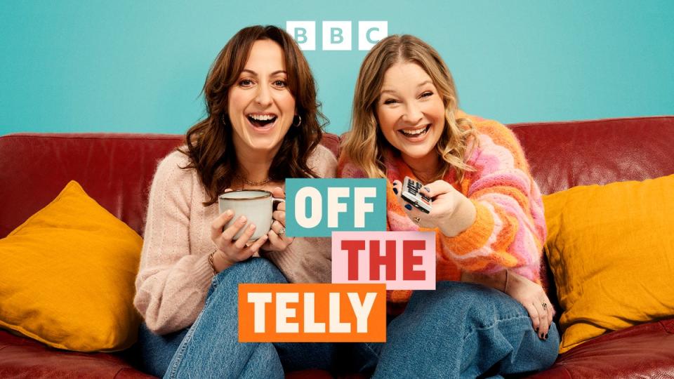 Joanna Page (right) pictured with her Off The Telly podcast co-star Natalie Cassidy (left) (BBC Sounds)