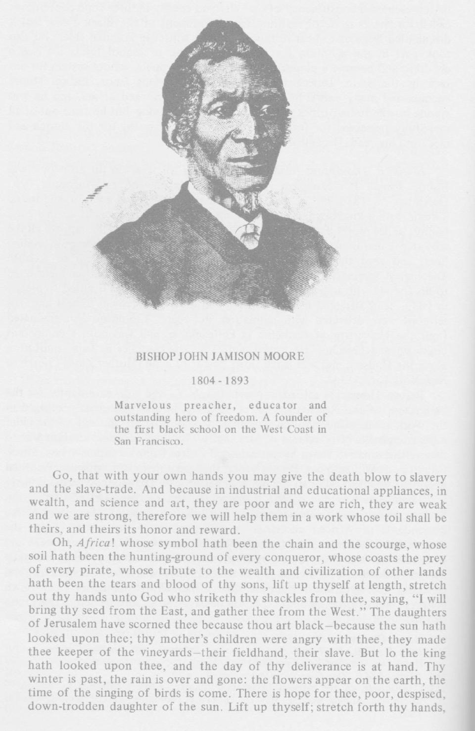 Bishop John Jameison Moore, founder of Moore’s Sanctuary AME Zion Church in west Charlotte.