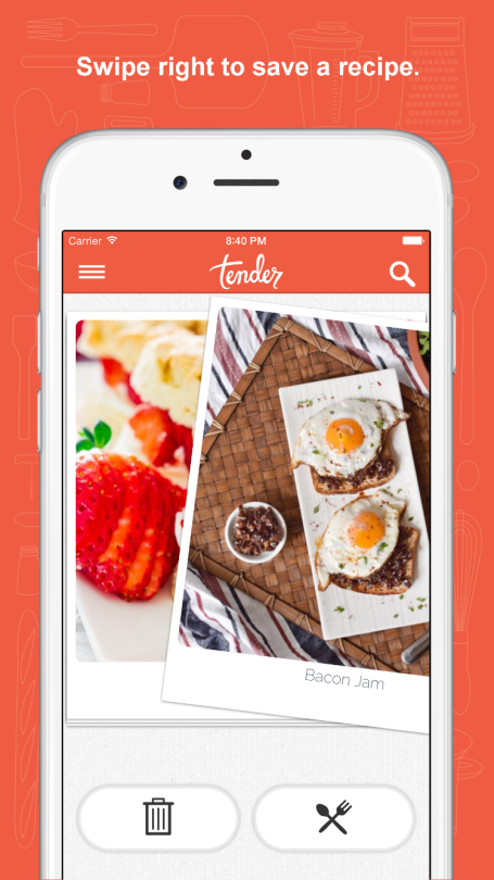 Tender Is Tinder, but for Food
