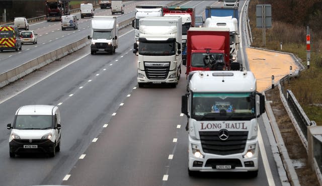 A smart motorway section of the M6 in Cheshire