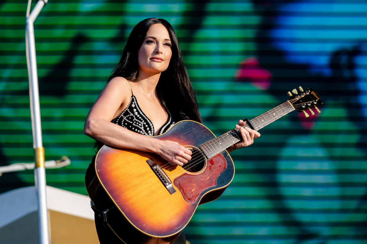 CHICAGO, ILLINOIS - AUGUST 04: Kacey Musgraves performs at the Lollapalooza Music Festival at Grant Park on August 04, 2019 in Chicago, Illinois. (Photo by Josh Brasted/FilmMagic)
