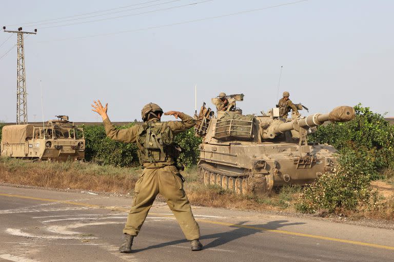 Tropas israelíes en Ashkelon