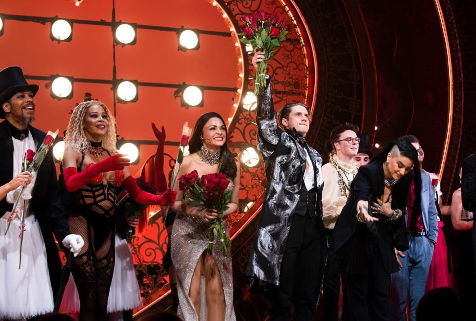 The cast of Moulin Rouge! The Musical on opening night