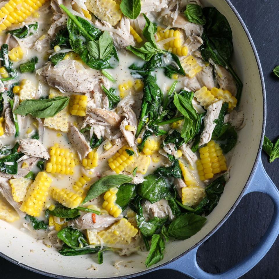 Spicy Coconut Chicken Stew with Corn