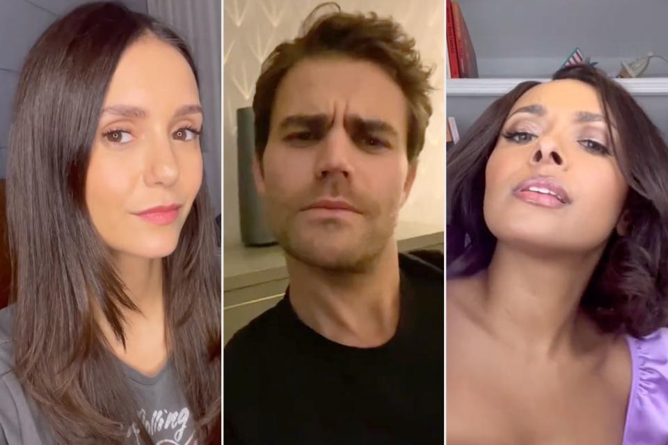 <p>Nina Dobrev/ tiktok  </p> Nina Dobrev, Paul Wesley, Kat Graham and other former 