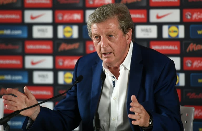 England manager Roy Hodgson speaks at a press conference in Chantilly, northern France, on June 28, 2016, after his resignation following the team's 2-1 defeat to Iceland during the Euro 2016 football tournament