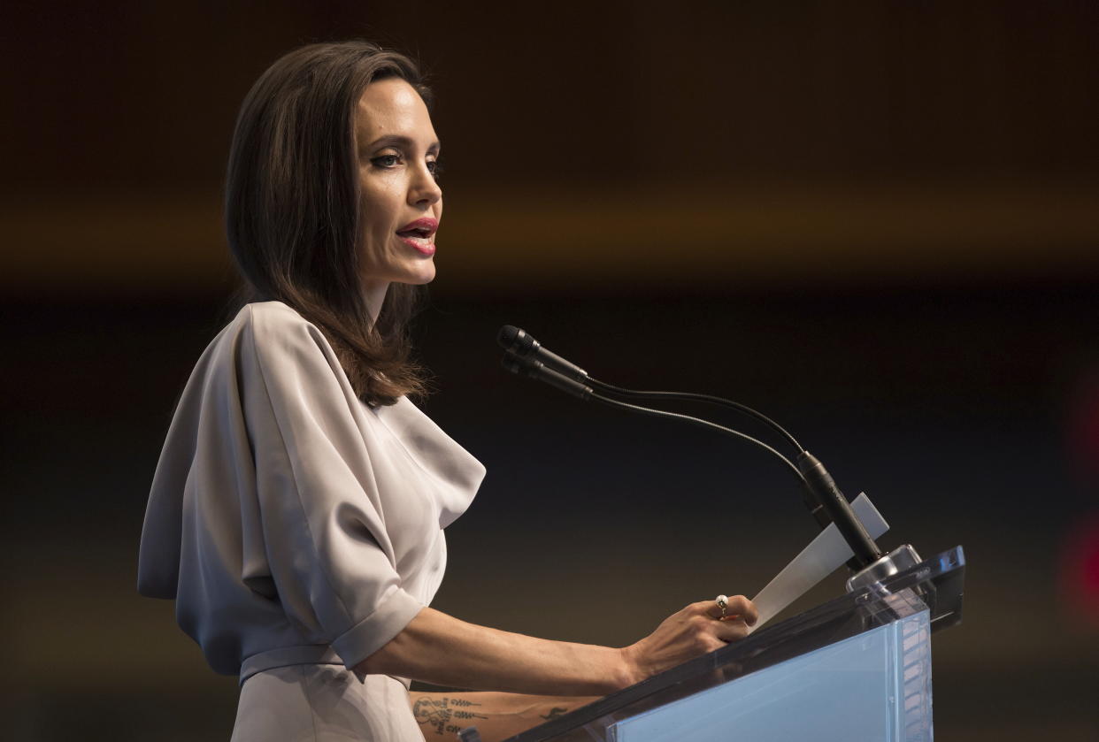 Angelia sprach bei einer Konferenz der Vereinten Nationen. (Bild: Darryl Dyck/The Canadian Press via AP Photo)