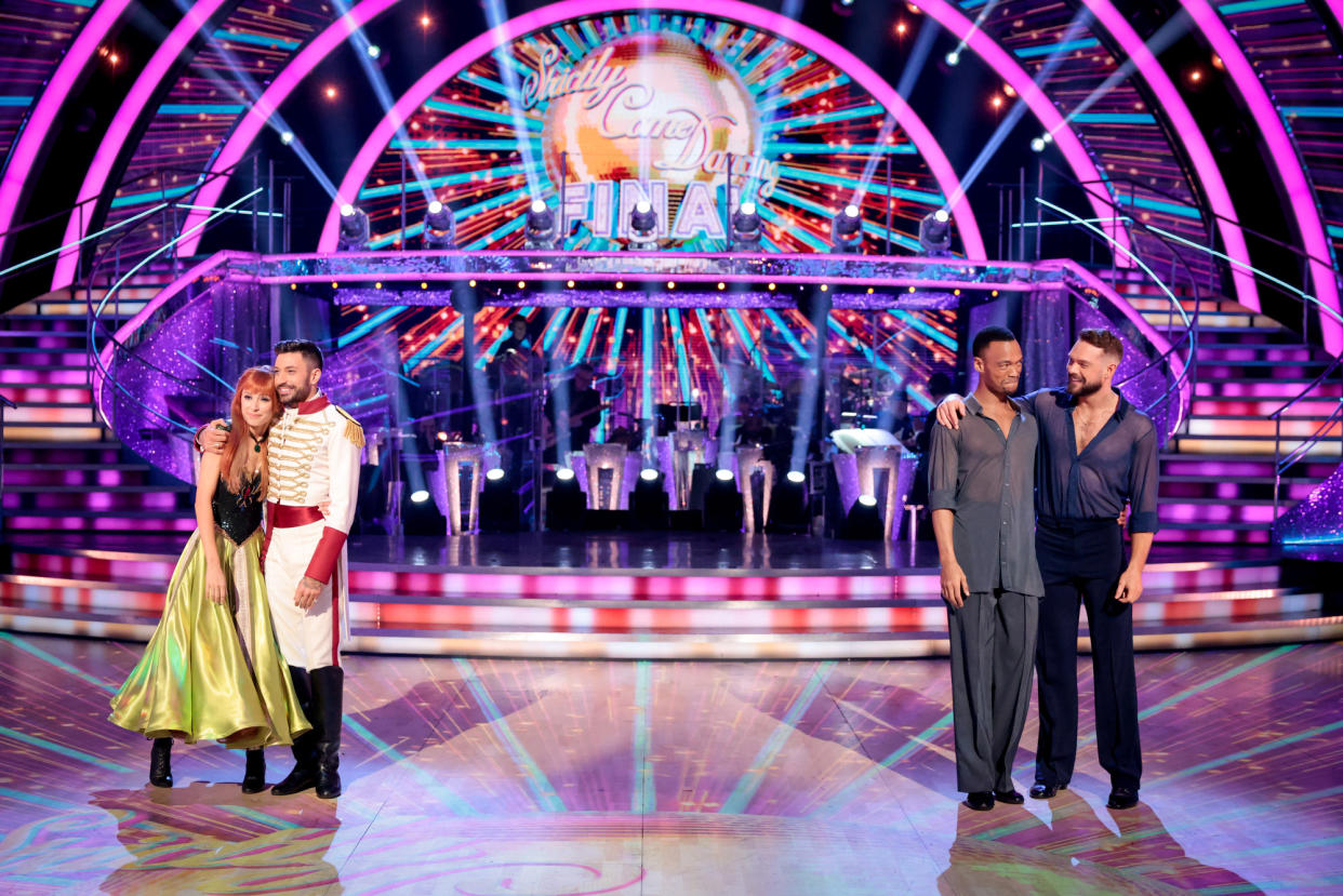 Programme Name: Strictly Come Dancing 2021 - TX: 18/12/2021 - Episode: n/a (No. n/a) - Picture Shows: ++LIVE SHOW++ Rose Ayling-Ellis, Giovanni Pernice, Johannes Radebe, John Whaite - (C) BBC - Photographer: Guy Levy