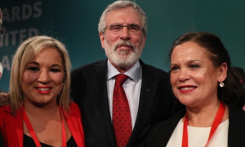 Michelle O'Neill, Gerry Adams, Mary Lou McDonald