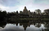 A general view of the Bayon temple in Angkor Archeological Park in Siem Reap,Cambodia.