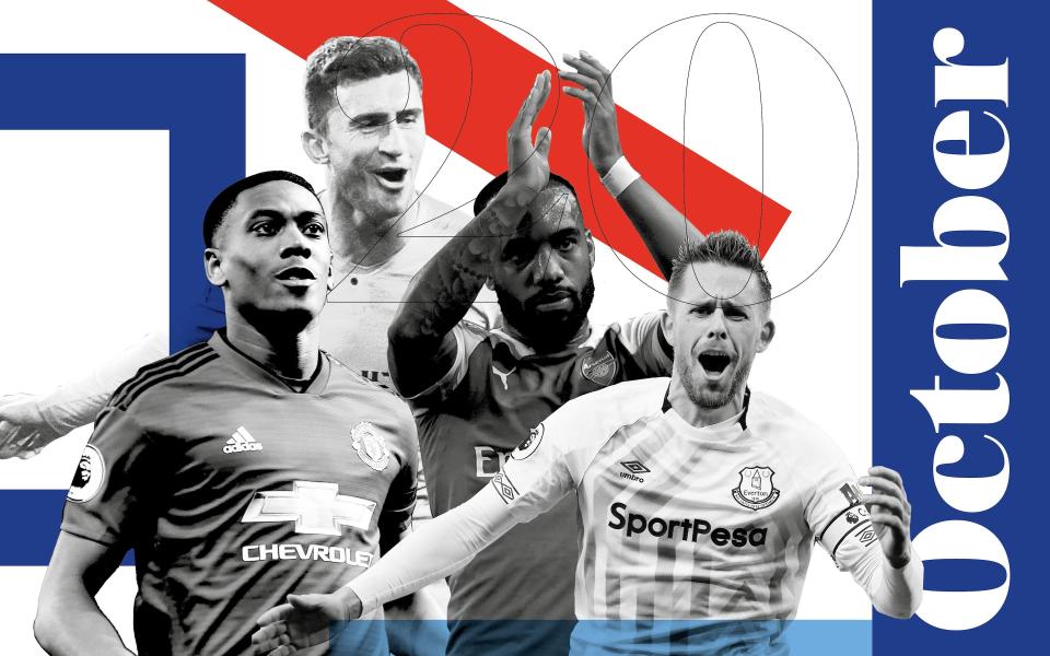 Which players performed the best in the Premier League during the month of October?