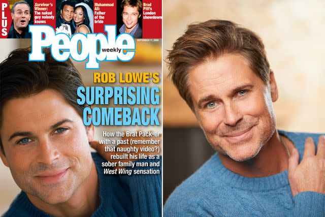 <p>Right: Jonny Marlow</p> Rob Lowe in 2000 and now