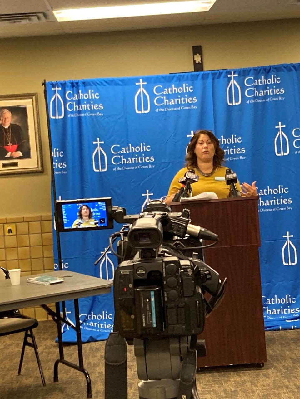 Alnida Albizu, agency intake and case manager specialist for Catholic Charities, explains how she works with the organization's resources to help heal the traumas many Afghan refugees have faced.