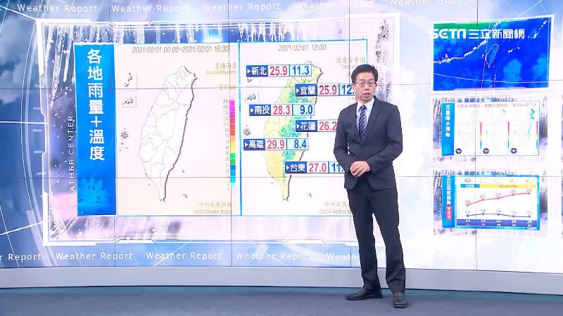 今日全台各地晴朗舒適，高溫達26度以上。