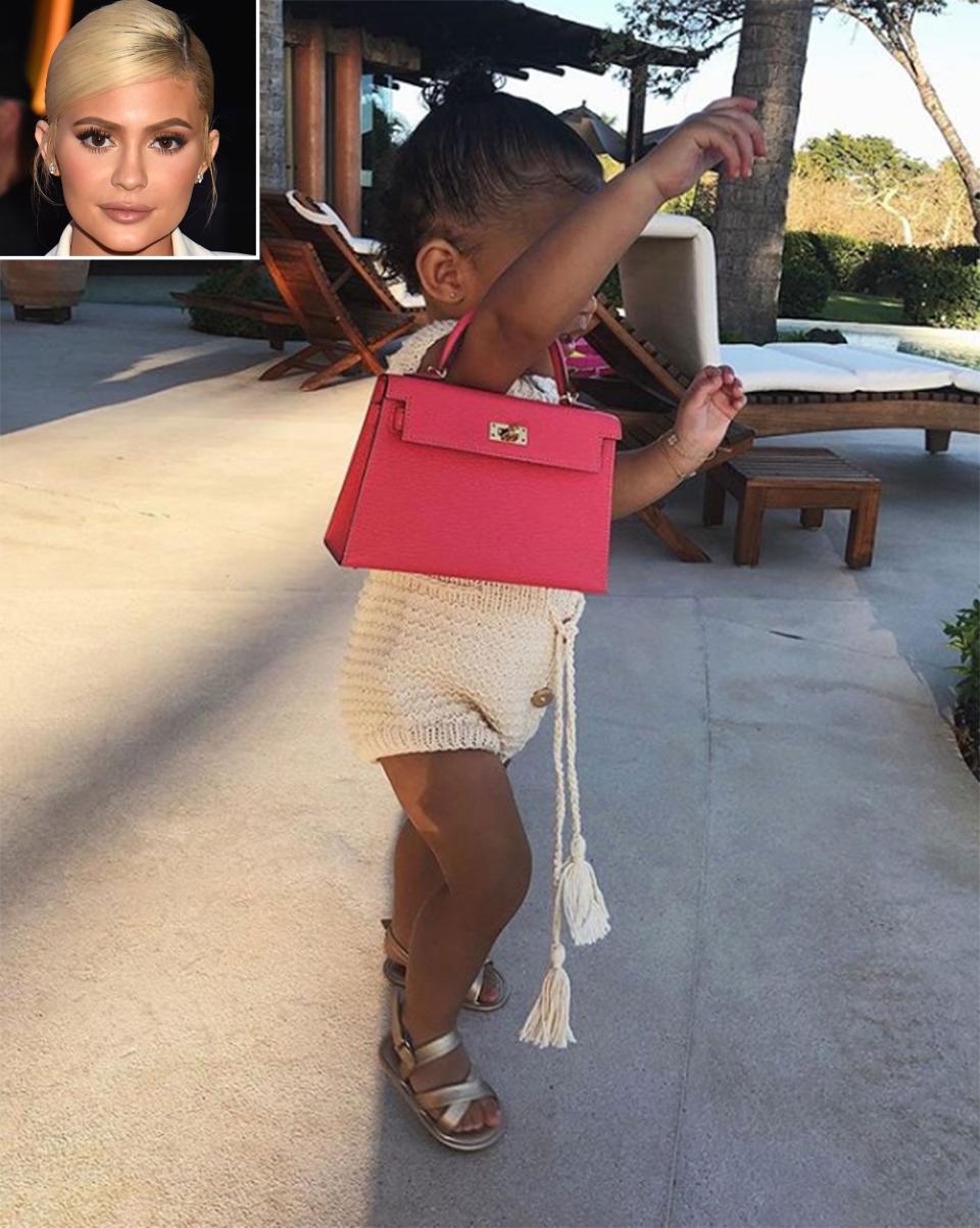 Excuse me, but what one-year-old do you know who carries a Birkin bag?! 