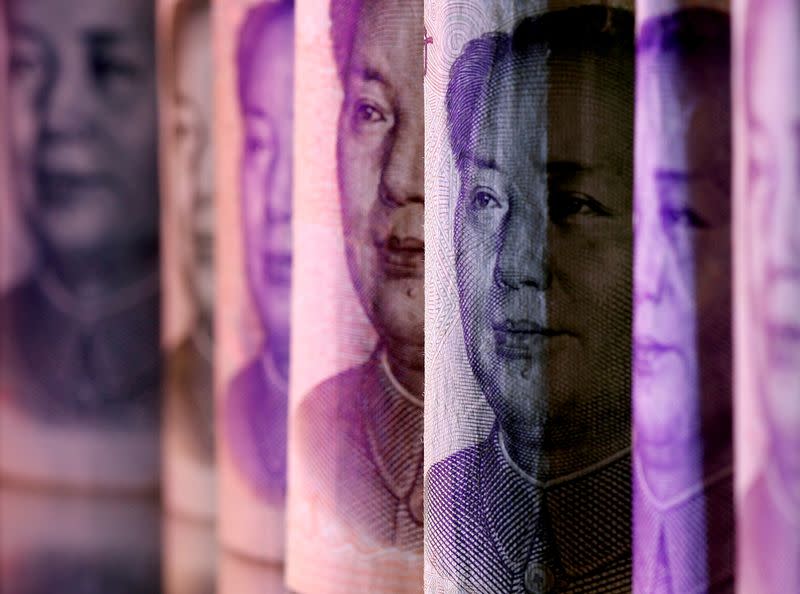 FILE PHOTO: Chinese Yuan banknotes are seen in this illustration