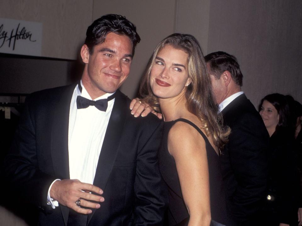 Dean Cain and Brooke Shields reunited at an event in 1995, almost a decade after they dated in college.