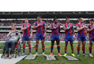 McKinnon with his Newcastle Knights teammates.