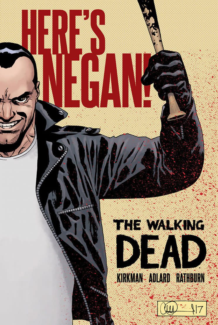 The Walking Dead: Here's Negan hardcover. (Credit: Image Comics)