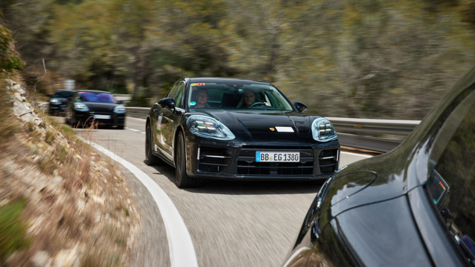 Driving prototypes of the third generation of the Porsche Panamera in Spain.