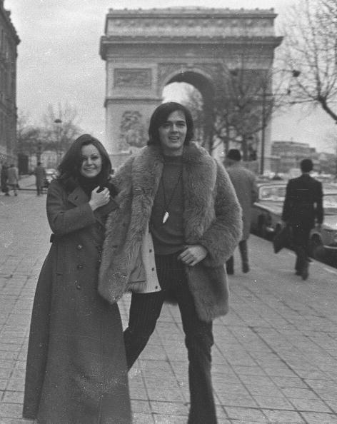 <p>The singers traveled to Paris after their wedding, and are seen here in front of the Arc de Triomphe.</p>