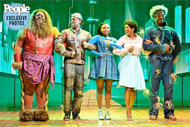 <p>ABC/Jeff Neira</p> Tamron Hall performs with the Broadway cast of 'The Wiz' for the Halloween episode of the 'Tamron Hall Show'