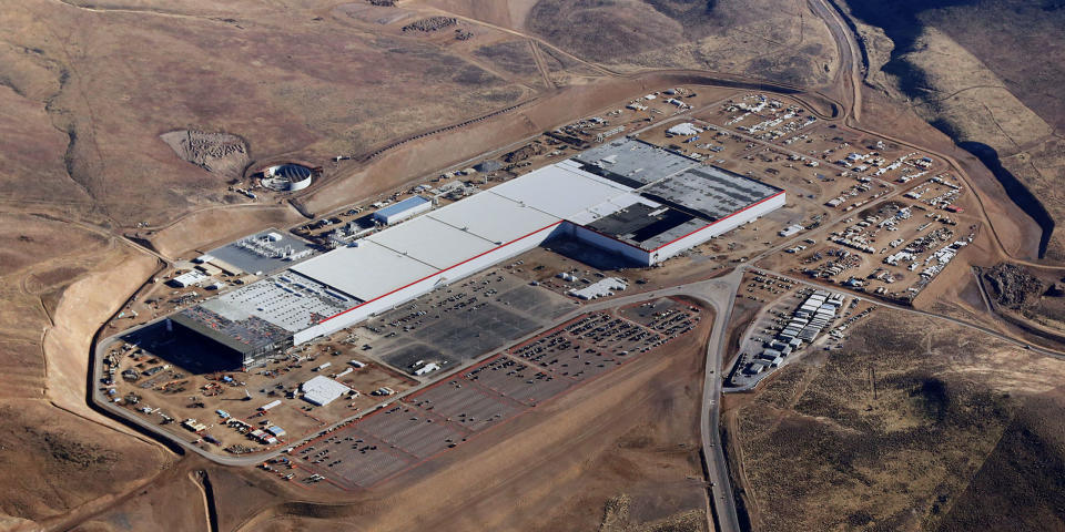 Tesla’s gigafactory.