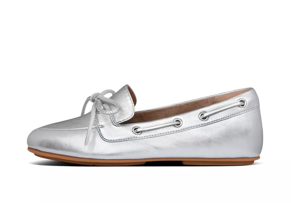 Cora Leather Lace-Up Boat-Style Shoes. Image via Fitflop.