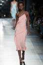 <p>One spaghetti strap pink silk dress from Cushnie et Ochs (Photo: Getty Images) </p>