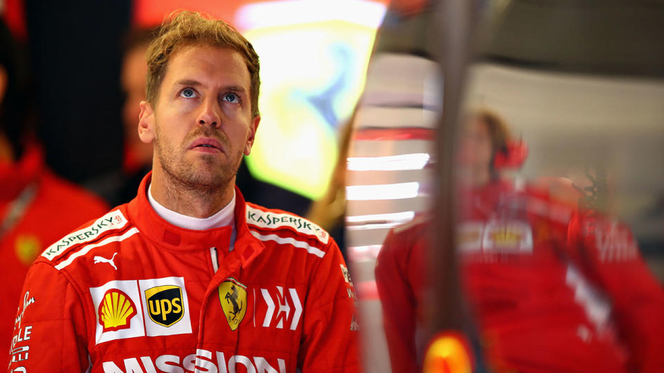 Vettel’s penalty could prove very costly. Pic: Getty