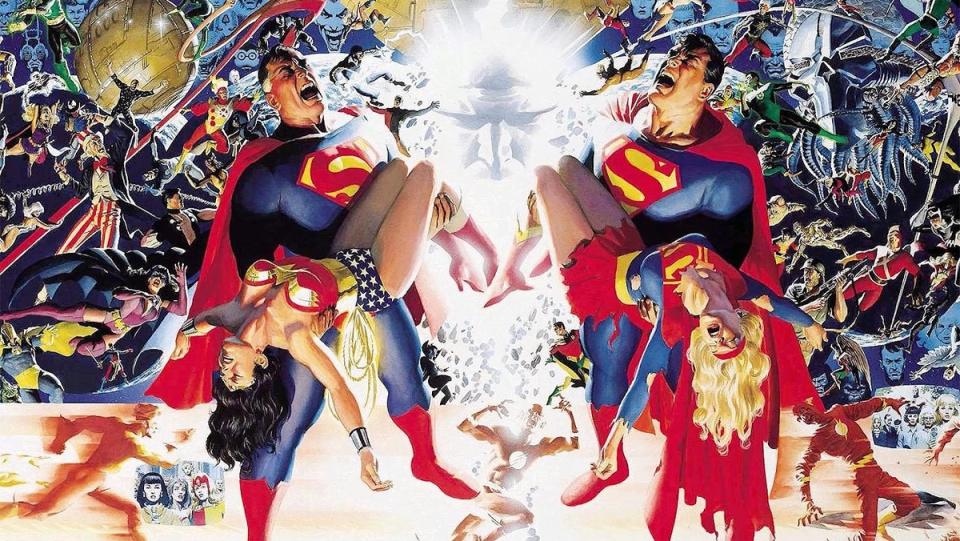 Alex Ross pays homage to George Perez's epic Crisis on Infinite Earths