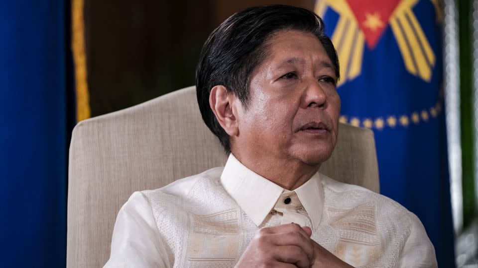 Philippine President Ferdinand Marcos Jr. speaks during an interview in Manila on March 19, 2024. - Veejay Villafranca/Bloomberg/Getty Images
