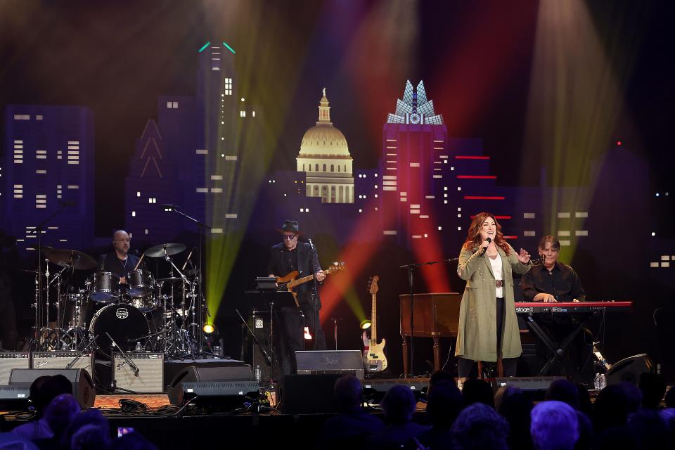 Jo Dee Messina performs "She's in Love With the Boy" during Trisha Yearwood's induction Thursday into the "Austin City Limits" Hall of Fame.