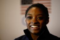 <p>At 19 years old, Simone Biles has won three back-to-back all-around world titles and can now add “all-around Olympic gymnastics gold medalist” to her resume. (Getty) </p>