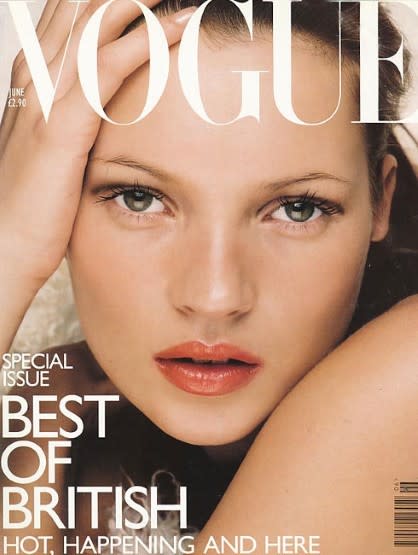 Kate Moss in British Vogue June 1998